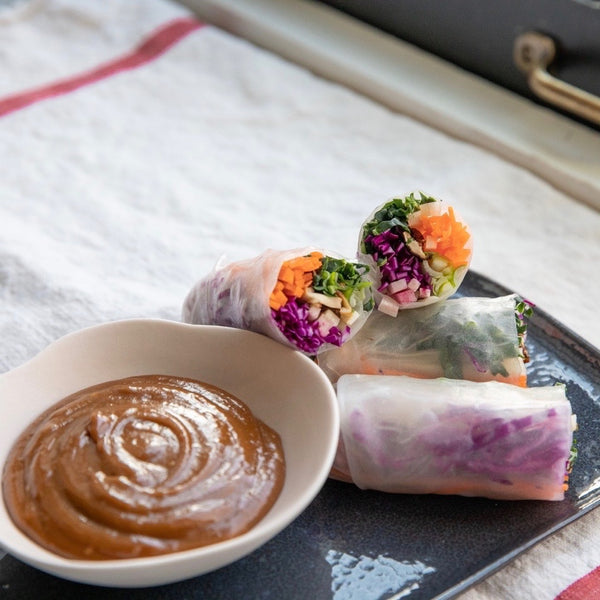 Winter Summer Rolls with Peanut Dipping Sauce
