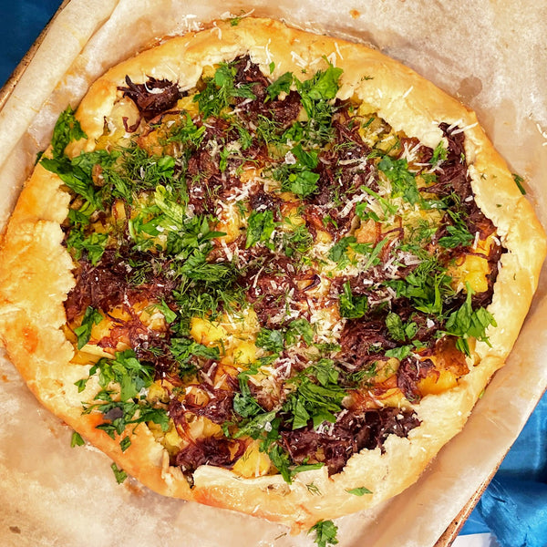 Potato and Caramelized Onion Galette