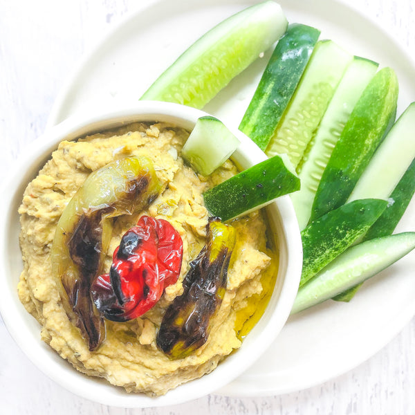 Roasted Shishito Pepper Hummus