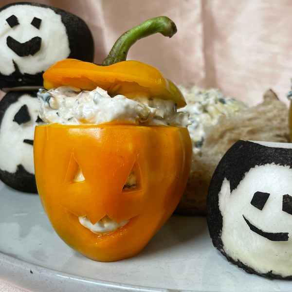 Spooky Kale and Artichoke Dip