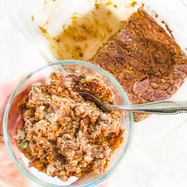 Zucchini Banana Bread Pudding - added sugar free!