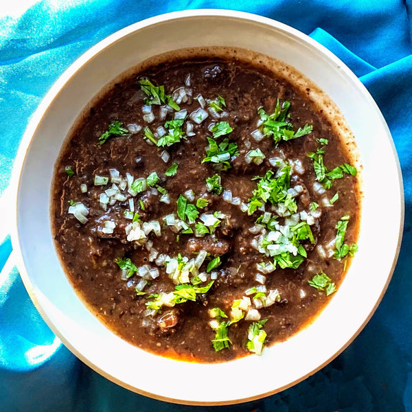 Black Bean Chili with Acorn Squash