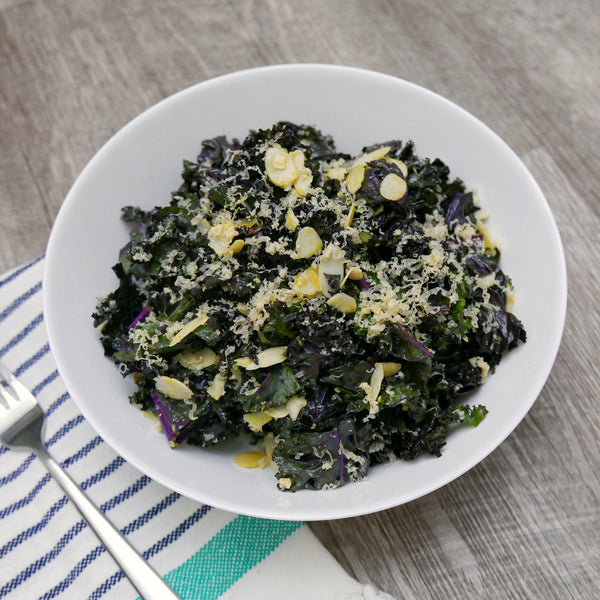 Purple Kale and Mustard Greens Jam Salad