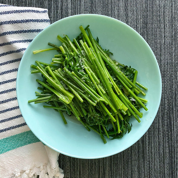 Garlic Ginger Carrot Tops