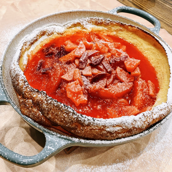 Apple and Beet Dutch Baby