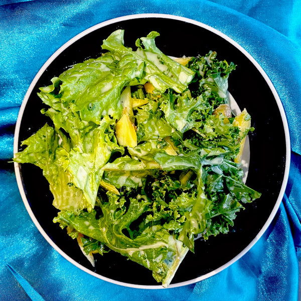 Kale Salad with Tahini Dressing