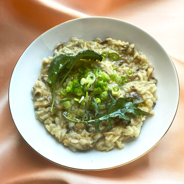 Vegan Mushroom Risotto with Yondu