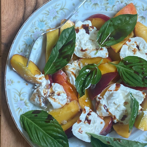 Peach and Burrata Salad