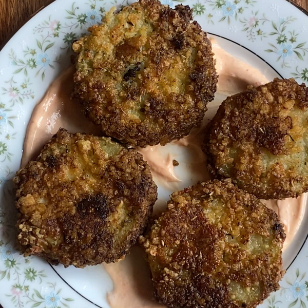 Fried Green Tomatoes with Spicy Mayo