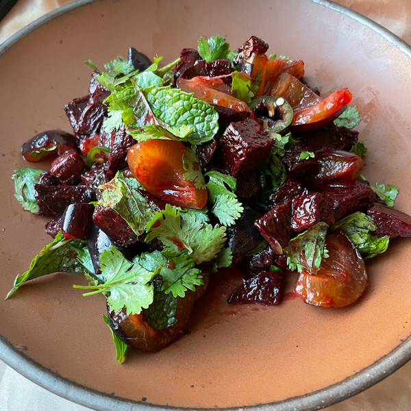 Beet and Stone Fruit Salad