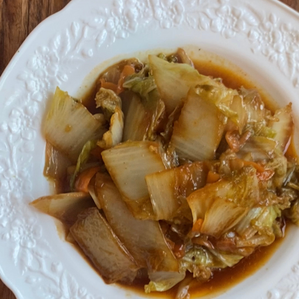 Napa Cabbage with Habanada Peppers