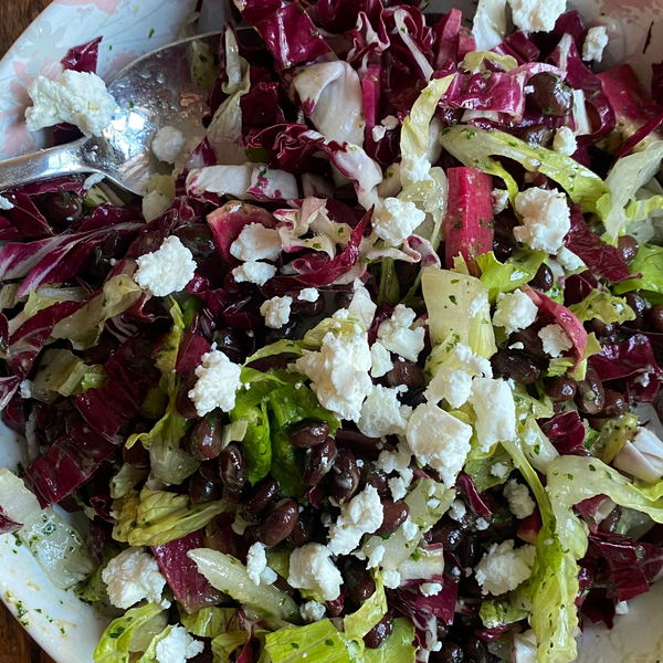 Radicchio Fall Salad with Herb Vinaigrette