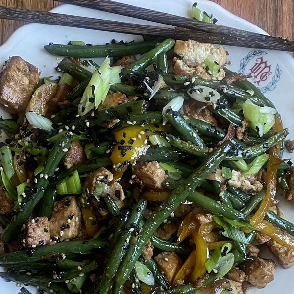 Sautéed Green Beans & Tofu