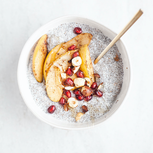 Chia Pudding With Cinnamon Sautéed Quince