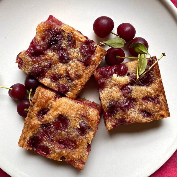 Sour Cherry Brown Butter Bars