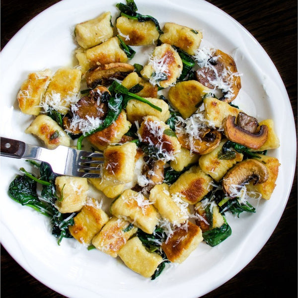 Easy Potato Gnocchi With Brown Butter Spinach