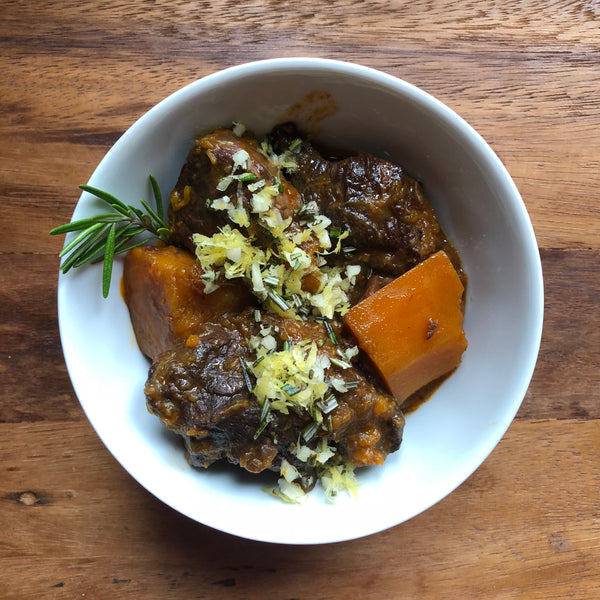 Beef and Honeynut Squash Stew with Gremolata