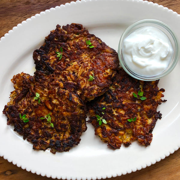 Gluten-Free Carrot and Cheddar Fritters