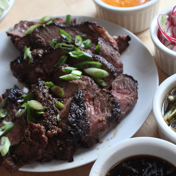 Koji-Rubbed Delmonico Steak with Ponzu Dipping Sauce