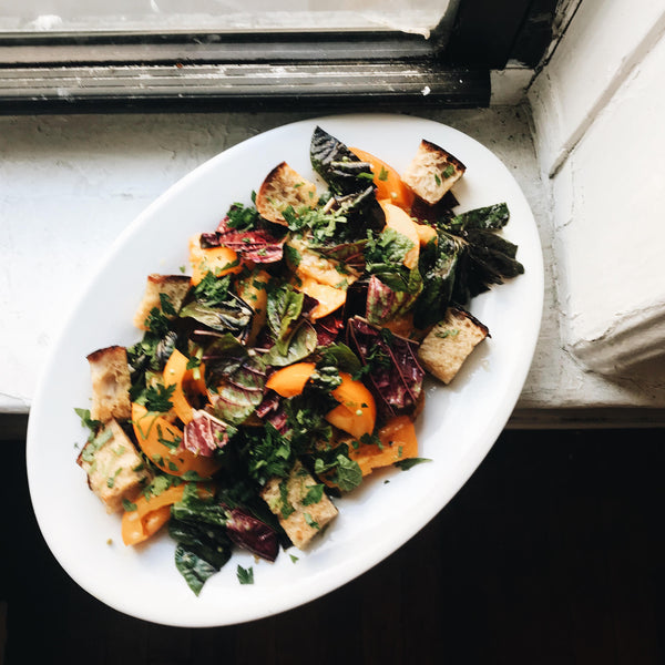 Tomato Panzanella with Coriander Berries