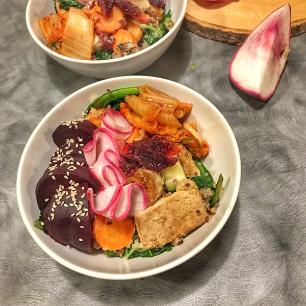 Veggie and Tofu Quinoa Bowl